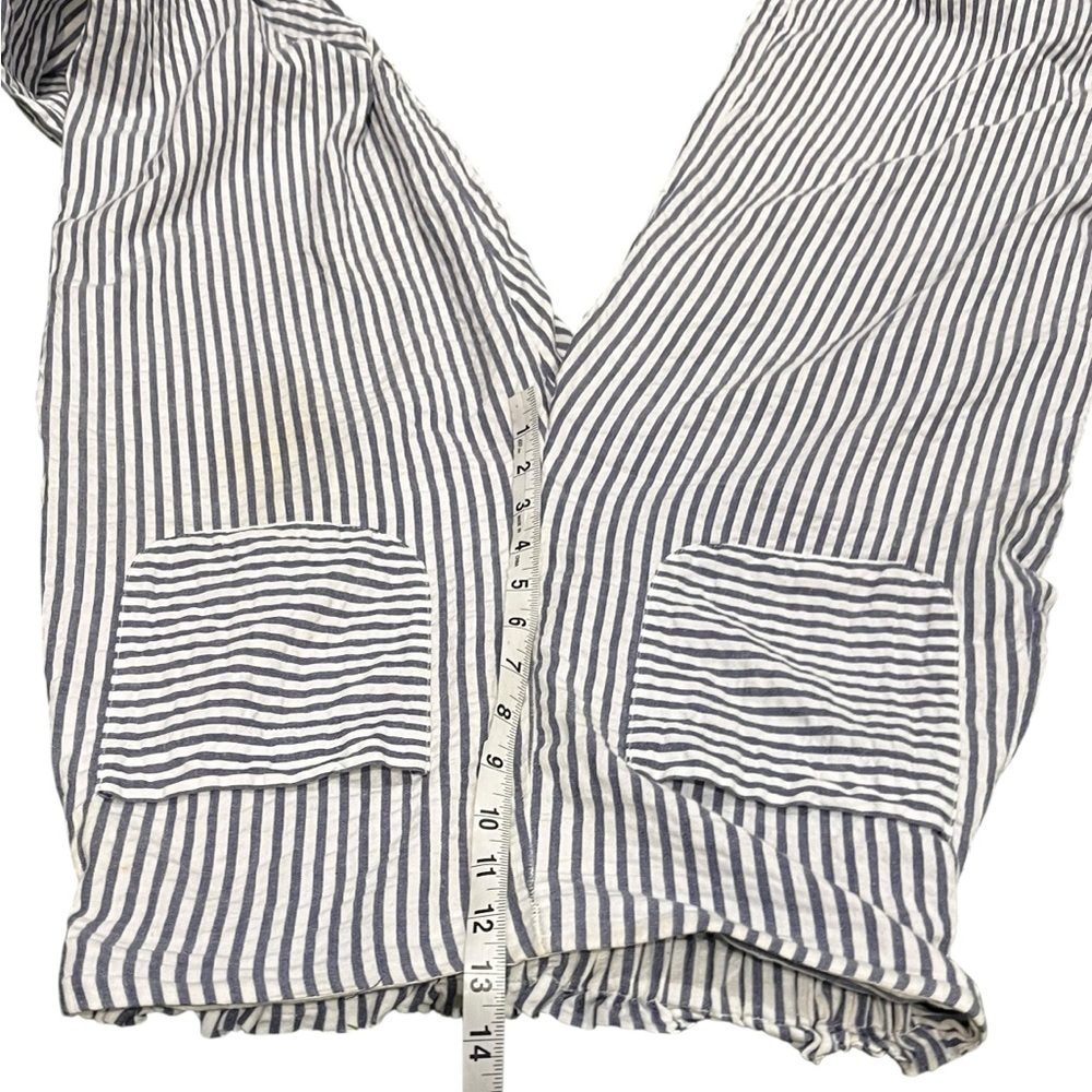 Urban Outfitters Monochrome Beach Striped Wide-Leg Pants Small - Picture 5 of 11